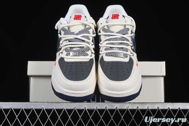 Nike Air Force 1 '07 Low UN Collaboration White Blue Lace-Up Casual Sneakers - SJ1198-103