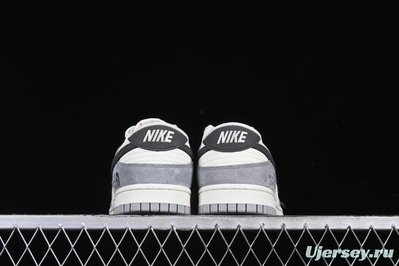Nike SB Dunk Low The North Face Collaboration Beige Grey Double Swoosh Anniversary Custom Low-Top Casual Skate Shoes - DJ2024-067