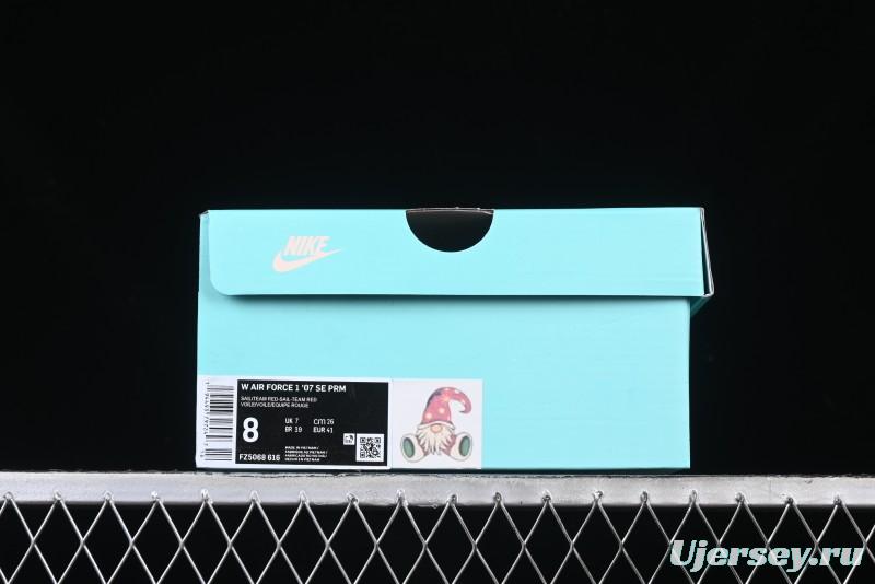 Nike Air Force 1 '07 Low "Grandma Christmas" Limited Edition Custom Casual Sneakers - FZ5068-616