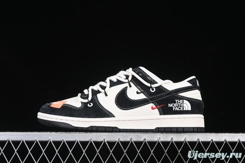 Nike SB Dunk Low The North Face Collaboration Strap Patch Black Swoosh Anniversary Custom Low-Top Casual Skate Shoes - YX5066-256