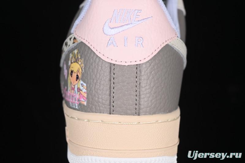 Nike Air Force 1 '07 Low Leopard Print Skeleton Custom Casual Sneakers - TY0103-222