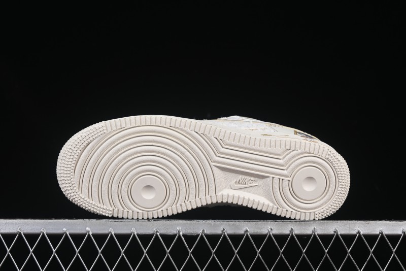 Nike Air Force 1 '07 Low Casual Sneakers with Pop Mart Molly Design - FJ7740-210