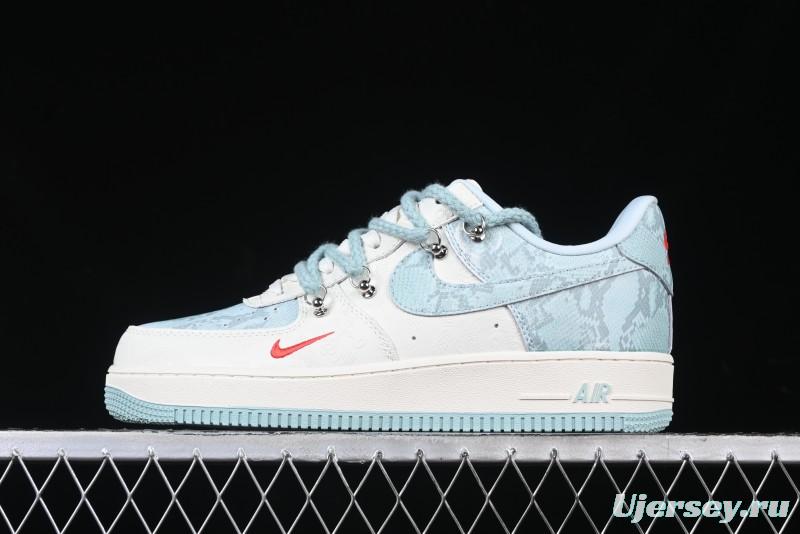 Nike Air Force 1 '07 Low Green Snake Lace-Up Casual Sneakers - KK1988-023