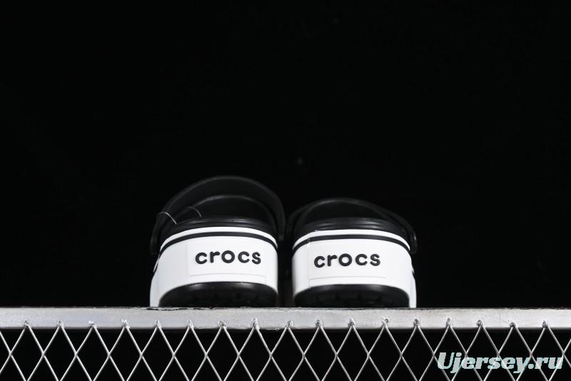 Crocs Crocband Platform Rainbow Comfortable Thick-Soled Clogs - B.D4