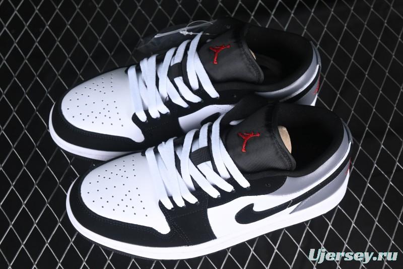 Nike Air Jordan 1 Low AJ1 Grey White Black Swoosh Casual Sneakers - HF3148-106