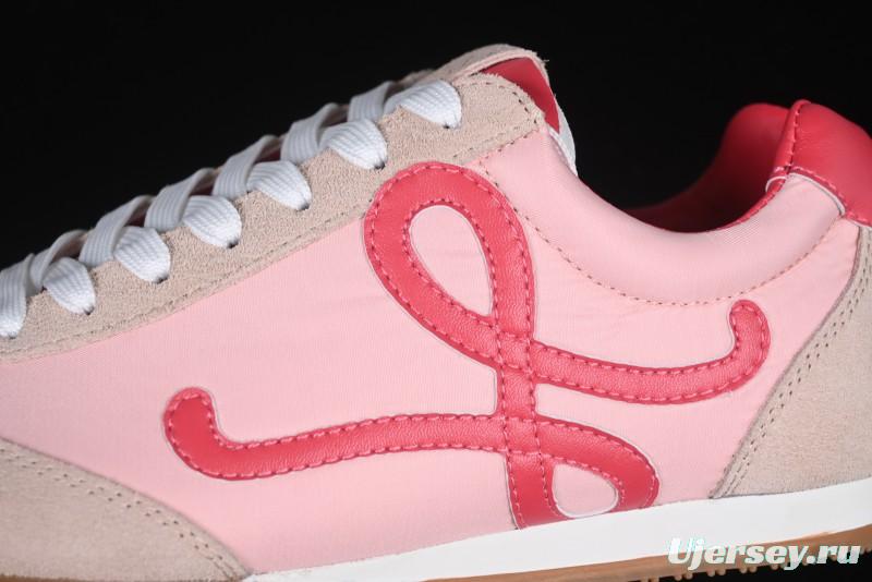 Loewe Ballet Runner 2.0 Sneakers Retro Style Lightweight Casual Sports Shoes - Pink Rose