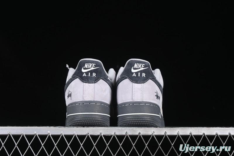 Nike Air Force 1 '07 Low Stussy Collaboration Beige Grey Jade Sole Low-Top Casual Sneakers - XZ6188-196