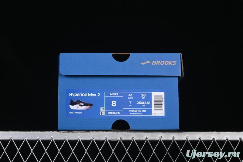 Brooks Hyperion Max 2 Cushioned Racing Marathon Running Shoes - 1104341D401