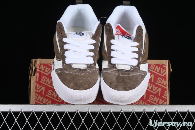 Vans Classics Knu Skool Coffee White Brown Slip-On Shoes - VN0009SAK330