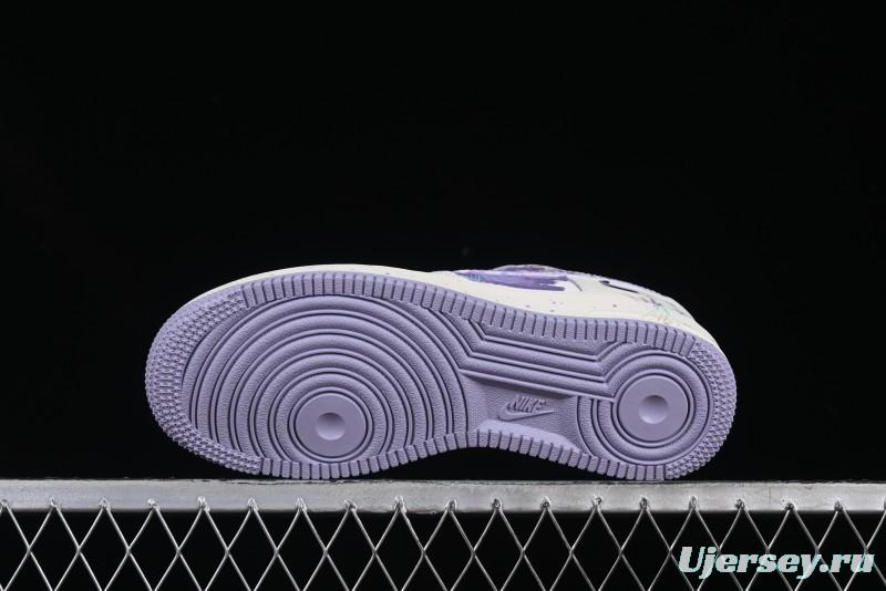 Nike Air Force 1'07 Low Casual Sneakers Purple Butterfly - FB1839-213