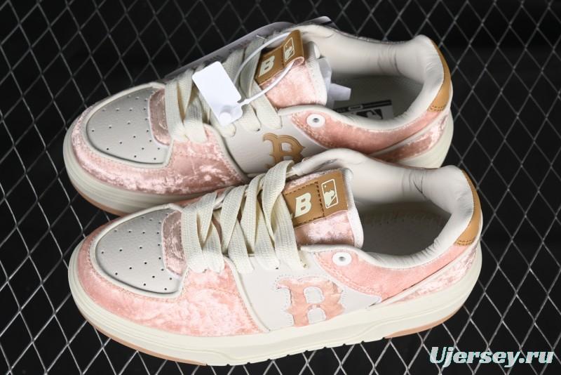 New York Yankees MLB Bigball Chunky Window Velvet Monogram Thick Platform Casual Running Shoes - 3ASXCVC4643BGS