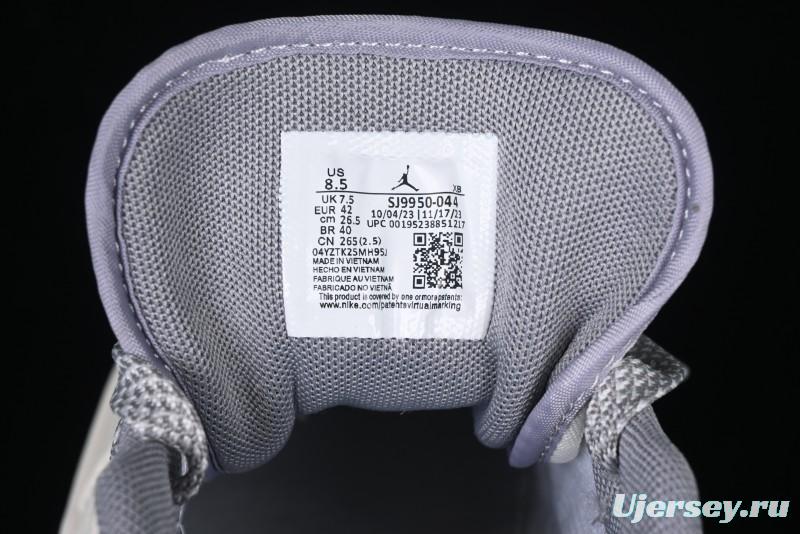 Nike Air Jordan 1 Low Stussy Collaboration - Retro Basketball Shoes in Light Grey - SJ9950-044