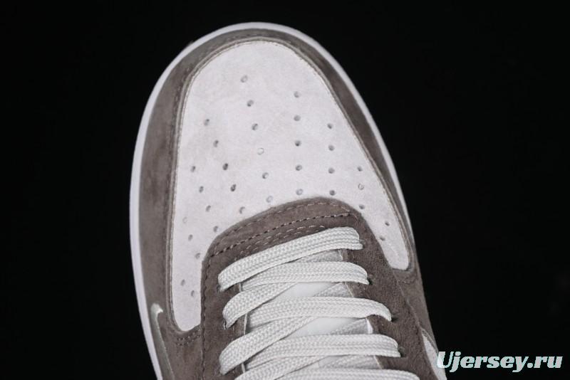 Nike Air Force 1 '07 Low Bape Collaboration Brown White Swoosh Low-Top Casual Sneakers - KK1988-035