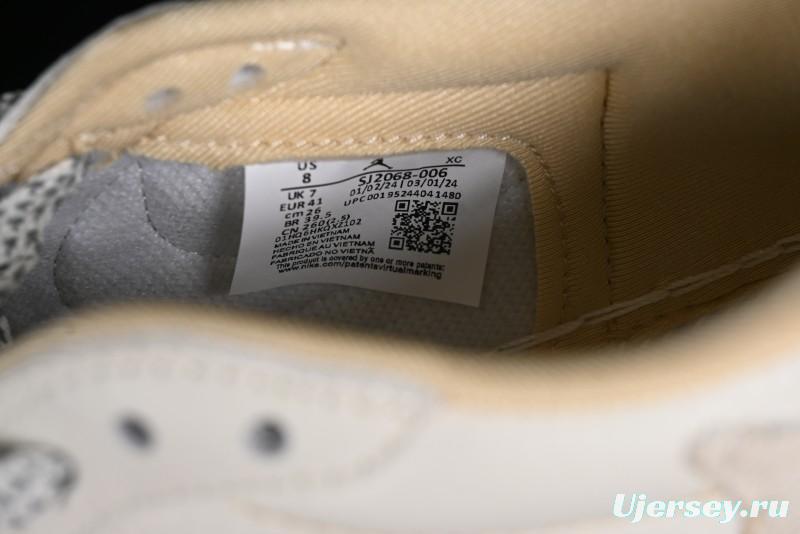 Nike Air Jordan 1 Low OG SP Travis Scott x Fragment Design Retro Sneakers with Reverse Swoosh - SJ2068-006