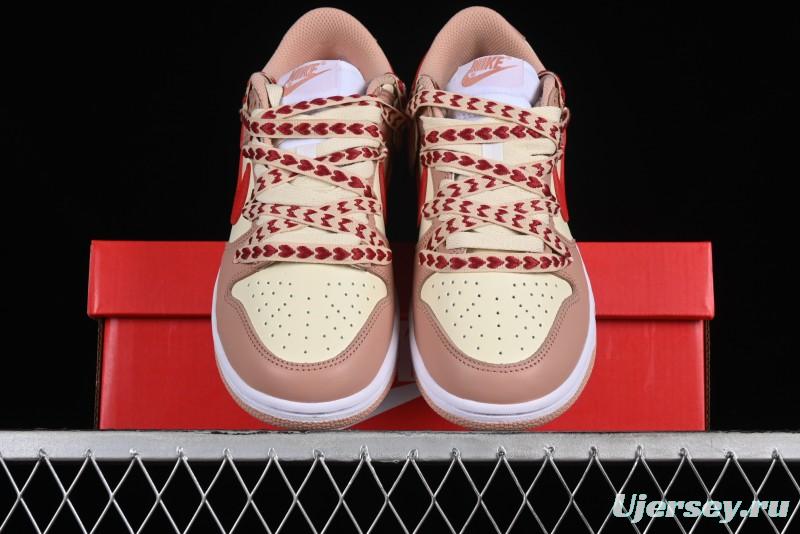 Nike Dunk Low SB Christmas Gift Strawberry Cake Casual Sneakers with Dual Laces - DD1503-118