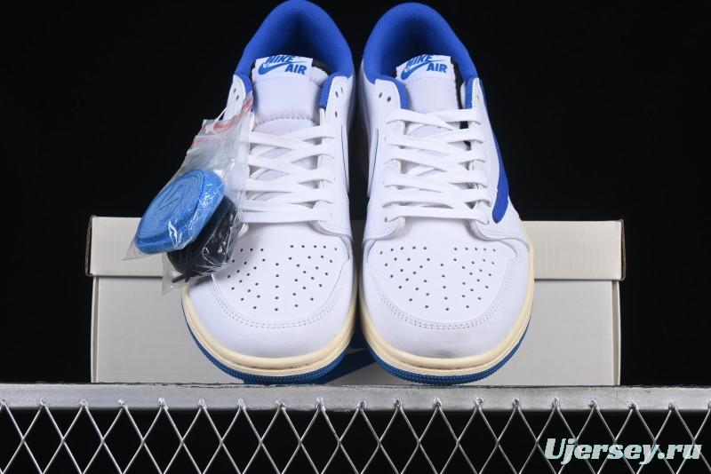 Nike Travis Scott x Air Jordan 1 Low OG AJ1 Reverse Swoosh Sneakers - DM7866-104