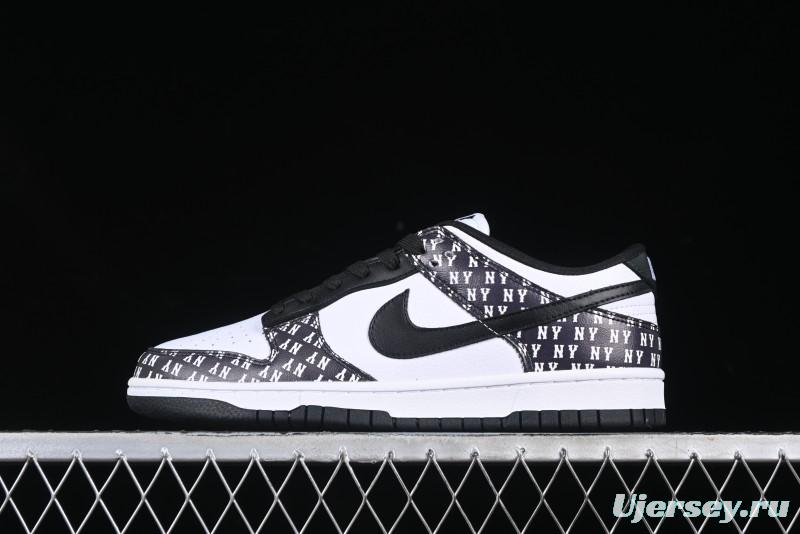 Nike SB Dunk Low MLB Collaboration Manchu Black Swoosh Anniversary Custom Low-Top Casual Sneakers - LW1818-111