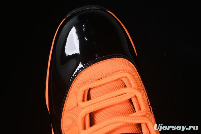 Nike Air Jordan 11 Retro High Top Basketball Shoes in Black/Orange - CT8012-800