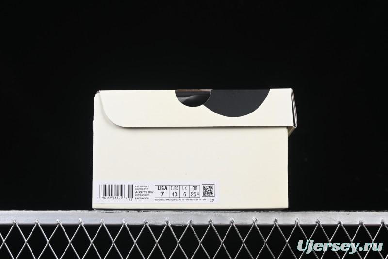 Nike Travis Scott x Fragment Design x Air Jordan 1 Low OG SP AJ1 Bape Collaboration Sneakers - AG3702-807