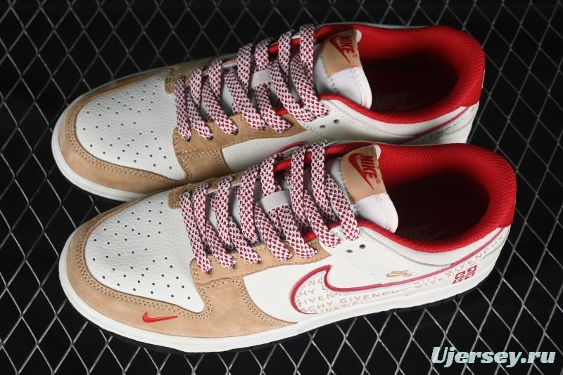 Nike SB Dunk Low Givenchy Collaboration Subtitle White Swoosh Anniversary High-End Custom Low-Top Casual Skate Shoes - DJ2024-119