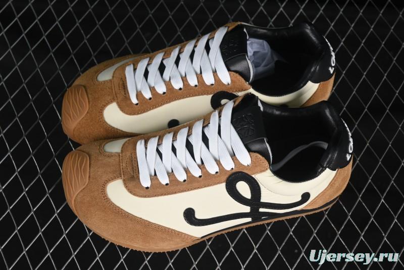 Loewe Ballet Runner 2.0 Sneakers Retro Style Lightweight Training Shoes - Apricor