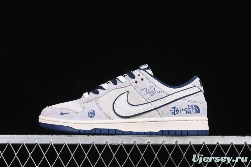 Nike SB Dunk Low The North Face Year of the Snake Collaboration Anniversary Edition Custom Low-Top Casual Skate Shoes - DM6868-014