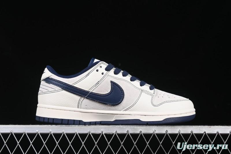 Nike SB Dunk Low Supreme Collaboration - Light Blue Double Swoosh Anniversary Custom Low-Top Casual Skate Shoes - XX3168-301