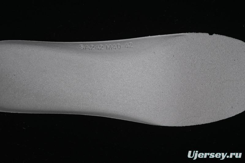 Choco Concert Leather Round Square Asymmetric Fashion Sneakers White Green - AJE5