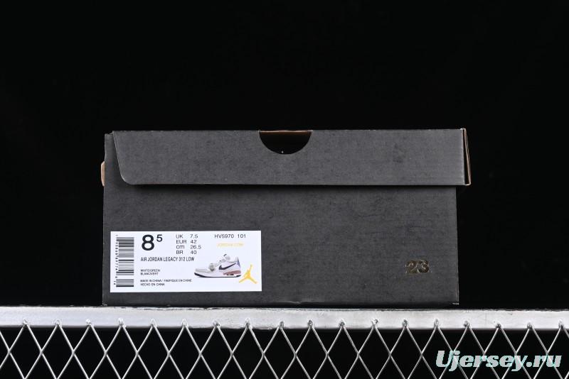 Nike Air Jordan Legacy AJ312 Low Triple Strap Sneakers - HV5970-101
