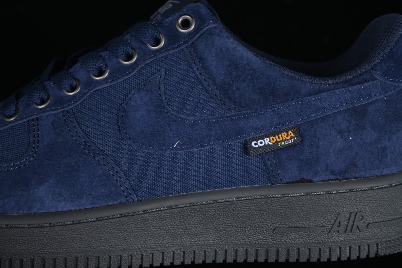 Nike Air Force 1 '07 Low Casual Sneakers in Light Blue with Full-Length Air Cushion - HQ3822-400