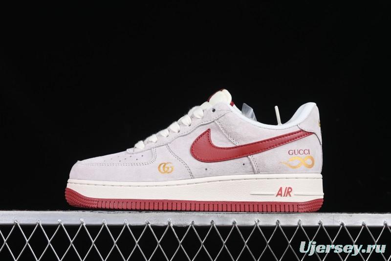 Nike Air Force 1 '07 Low Gucci Collaboration Year of the Snake Limited Edition Red Snake Sneakers - XZ6188-020