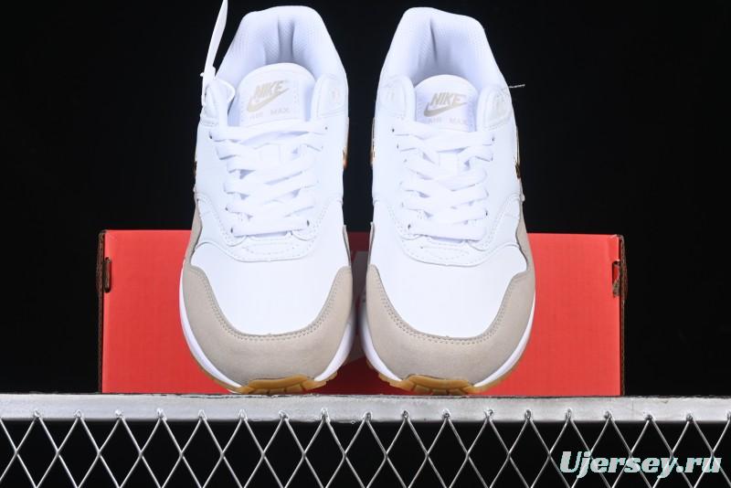 Nike Air Max 1 Retro Running Shoes with Half-Sole Air Cushion - AA0512-100