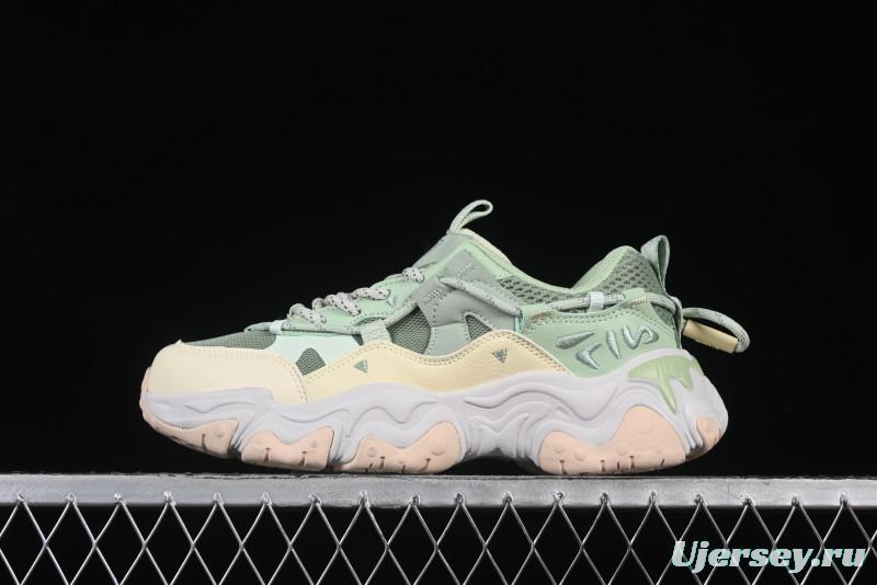 Fila Fusion Retro Mars Running Shoes with Lace-Up Design and Cushioned Sole - F12W422103FMB