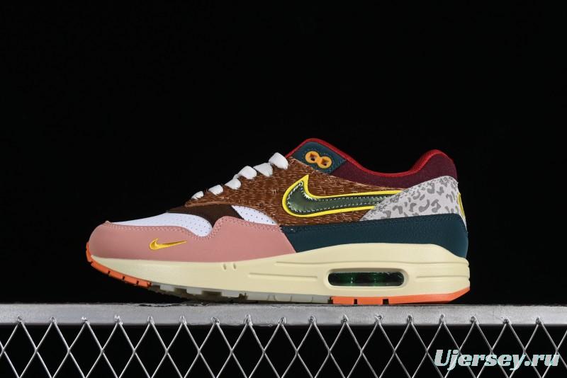 Nike Air Max 1 Retro Running Shoes with Half-Sole Air Cushion - HO2639-100