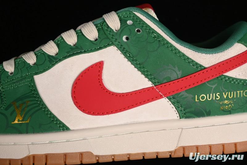 Nike SB Dunk Low Chinese New Year Limited Edition - Little Azure Dragon Anniversary High-End Custom Low-Top Casual Sneakers - XP3802-331