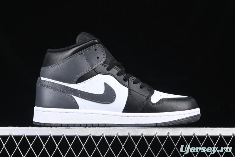 Nike Air Jordan 1 Mid AJ1 White Black Gray Culture Leisure Sneakers - DQ8426-001