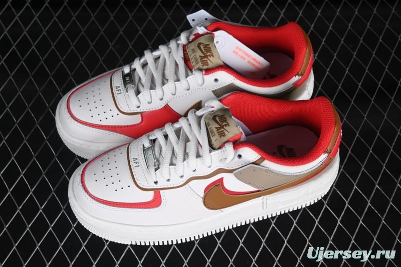 Nike Air Force 1 Shadow Lightweight Elevated Low-Top Casual Sneakers - HQ3400-030