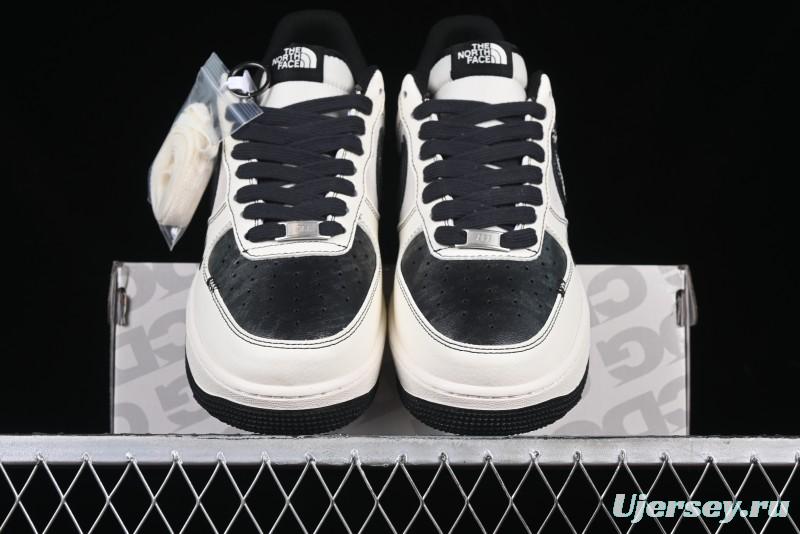 Nike Air Force 1'07 Low The North Face Collaboration Patent Leather Black Stitch Low-Top Casual Sneakers - DM6688-005