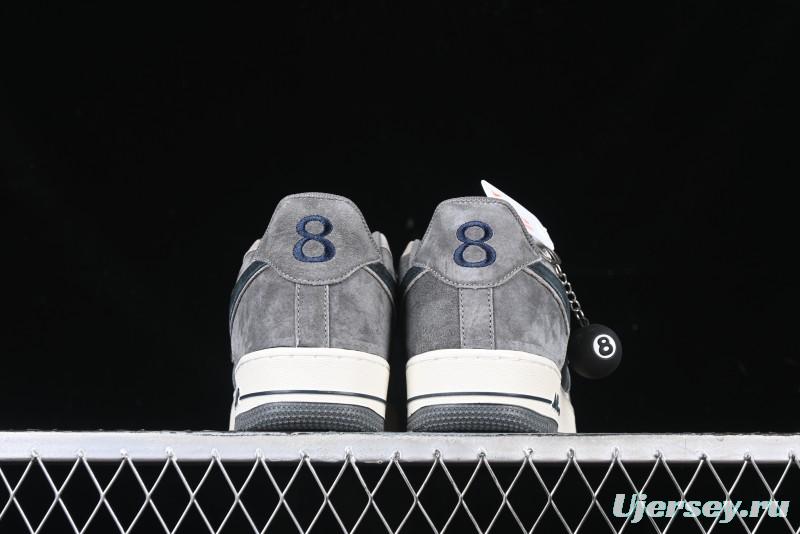Nike Air Force 1'07 Low "Black Eight" Custom Casual Sneakers for Autumn Winter - YD2425-808