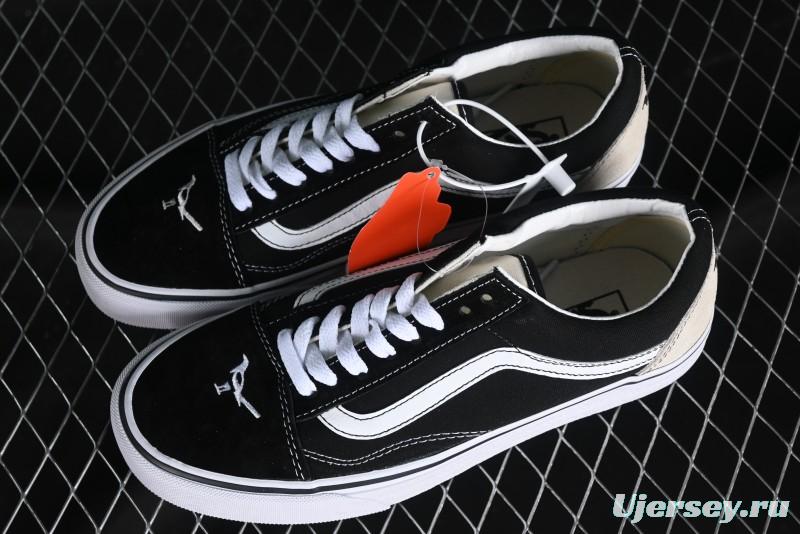 Vans Buzz Old Skool Peace Dove Classic Canvas Patchwork Low-Top Skate Shoes - VN000CR5BPB