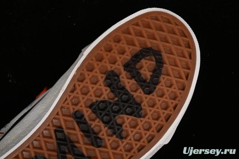 Vans Classics Knu Skool Retro Sneakers with Embroidered Graffiti Design and Thick Tongue - VN000CS00ZB