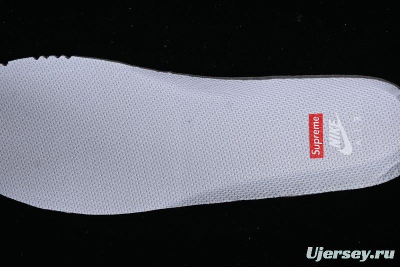 Nike Supreme x Air Force 1 '07 Low White Red Collaboration Casual Sneakers - CU9225-101