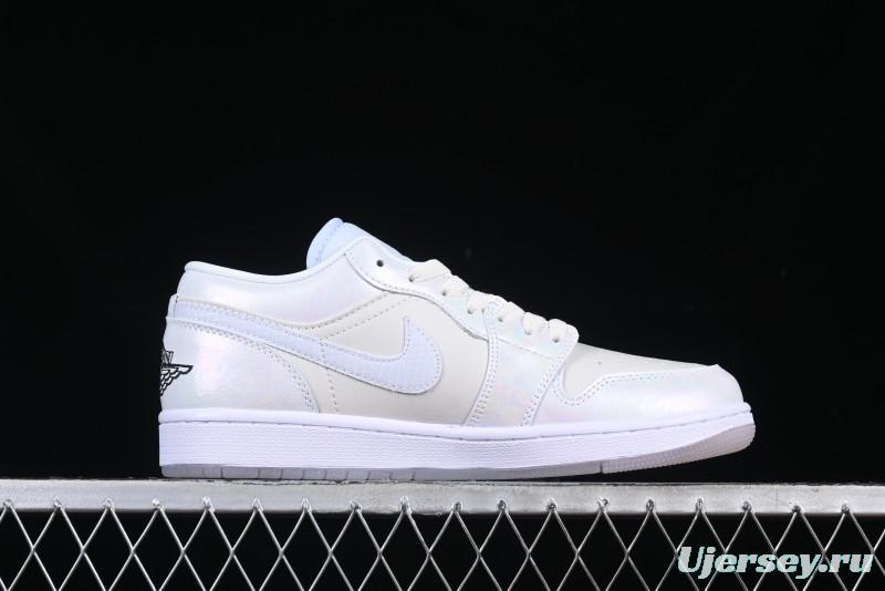 Nike Air Jordan 1 Low "Year of the Snake 2025" AJ1 Basketball Shoes with Iridescent Pearl Finish - HF4080-001