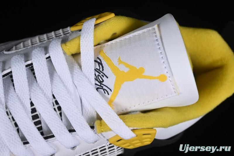 Nike Air Jordan 4 Retro Vivid Sulfur Basketball Shoes - AQ9129-101