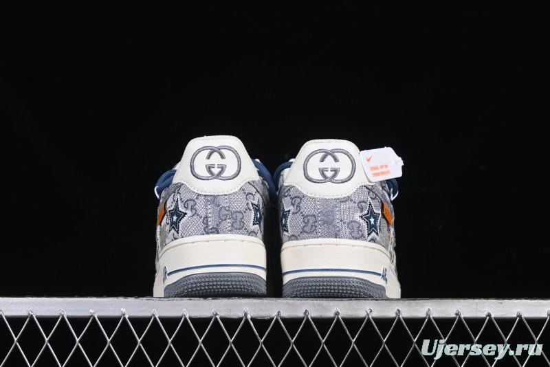 Nike Air Force 1 '07 Low Blue Star Casual Sneakers - BD0077-222