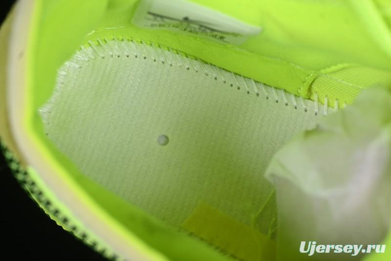 Nike Off White x Air Force 1 Low OW Collaboration Transparent Yellow Sneakers - AO4606-700