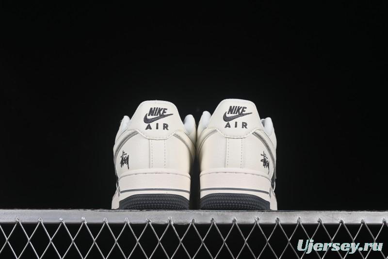 Nike Air Force 1 '07 Low Stussy Collaboration Beige Grey Casual Sneakers - XZ6188-726