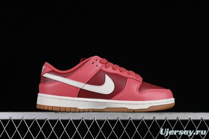 Nike Dunk Low SB Casual Sneakers in Strawberry Bear Colorway - DD1503-603