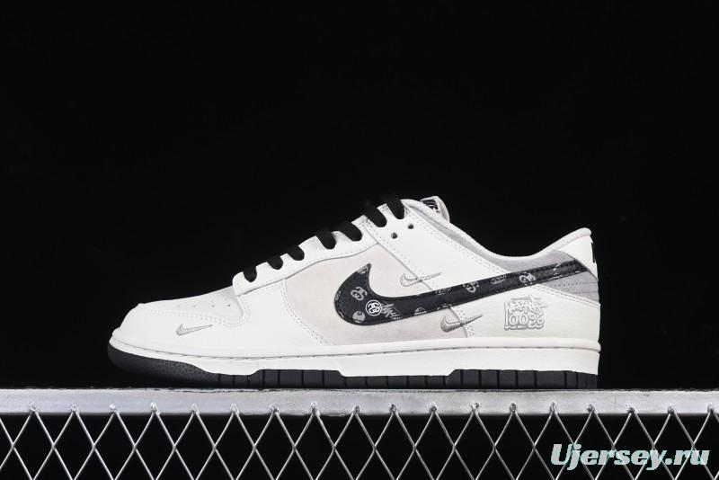 Nike SB Dunk Low Stussy Anniversary Custom Low-Top Casual Skate Shoes - DJ2024-055