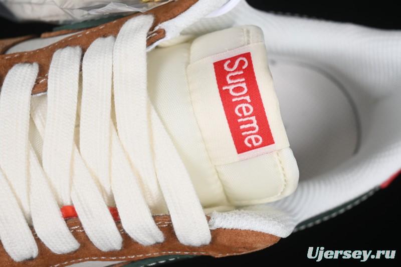 Nike Air Force 1 '07 Low Supreme Year of the Snake Limited Edition Green Brown Double Swoosh Casual Sneakers - DM6688-025